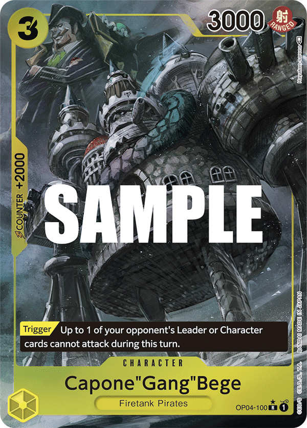 Capone"Gang"Bege (Alternate Art) OP04-100_p1 One Piece TCG
