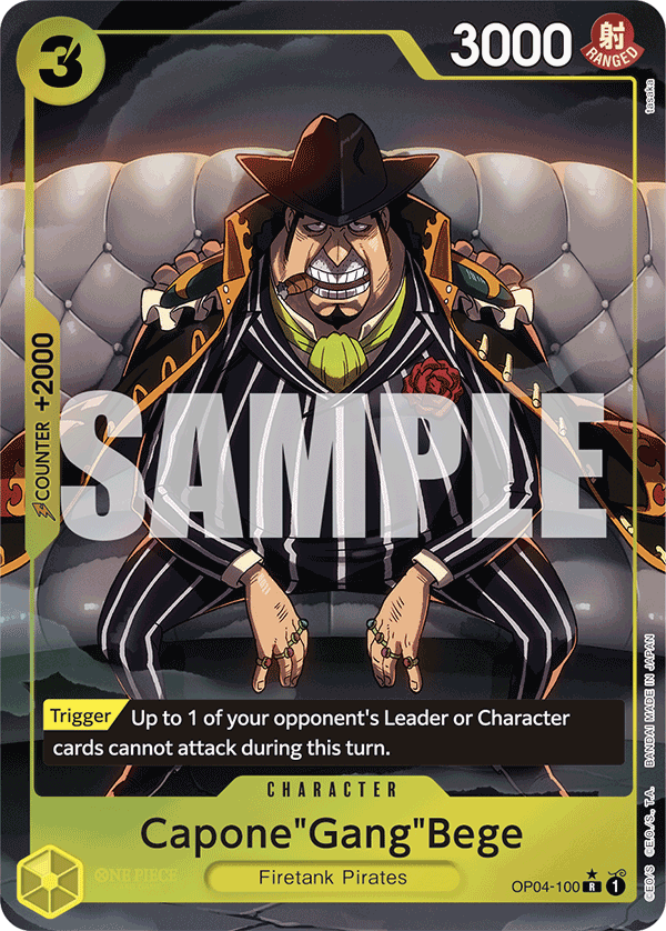 Capone"Gang"Bege (OP04-100) (Alternate Art) OP04-100_p5 One Piece TCG