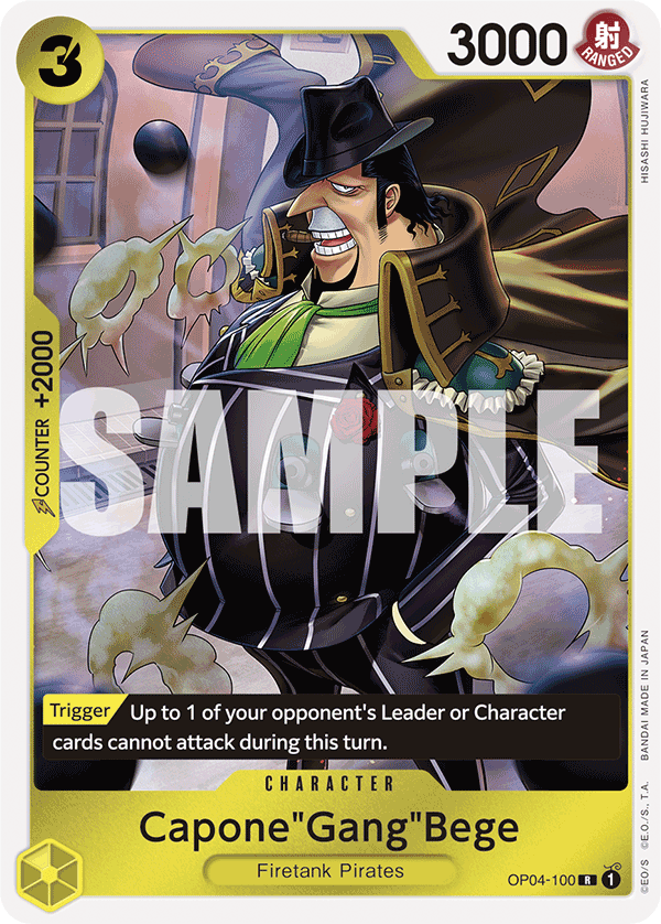 Capone"Gang"Bege (OP04-100) (Reprint) OP04-100_r1 One Piece TCG