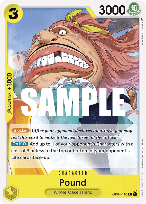 Pound OP04-110 One Piece TCG