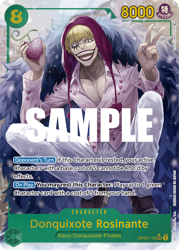 Donquixote Rosinante (Alternate Art) OP04-119_p1 One Piece TCG