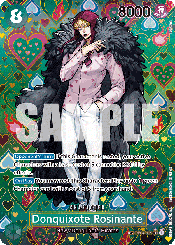 Donquixote Rosinante (SP) OP04-119_p2 One Piece TCG