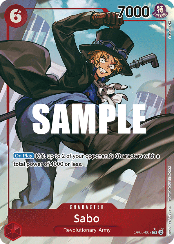 Sabo (007) (Alternate Art) OP05-007_p1 One Piece TCG