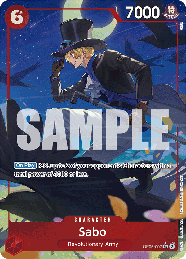 Sabo (OP05-007) (Alternate Art) OP05-007_p3 One Piece TCG