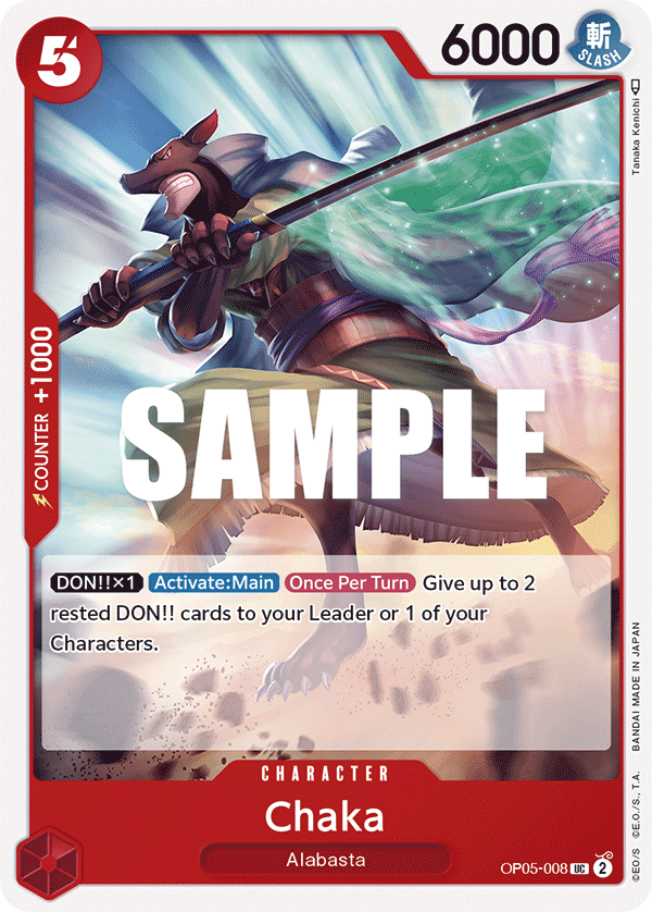 Chaka OP05-008 One Piece TCG