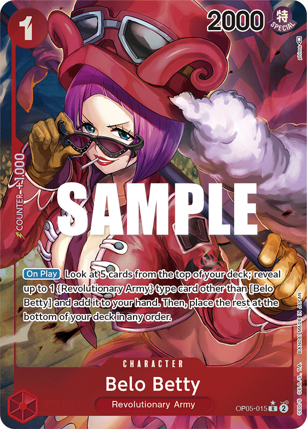 Belo Betty (015) (Alternate Art) OP05-015_p1 One Piece TCG