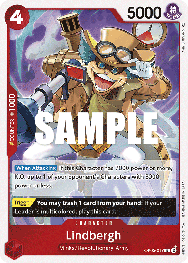 Lindbergh OP05-017 One Piece TCG