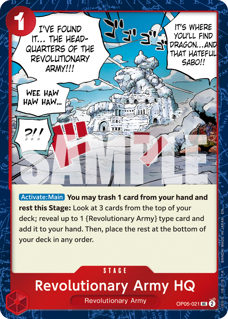 Revolutionary Army HQ (Pirate Foil) OP05-021_p1 One Piece TCG