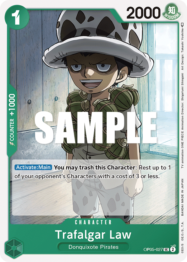Trafalgar Law (027) OP05-027 One Piece TCG