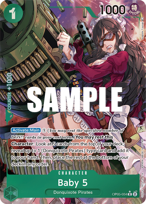 Baby 5 (034) (Alternate Art) OP05-034_p1 One Piece TCG
