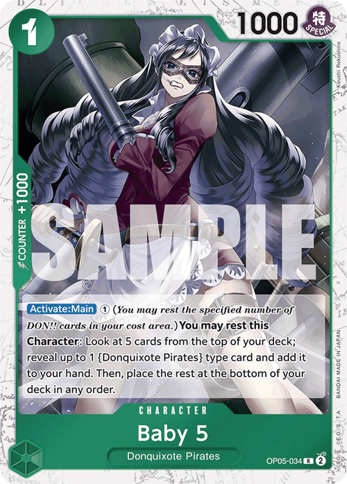 Baby 5 (OP05-034) (Jolly Roger Foil) OP05-034_p3 One Piece TCG