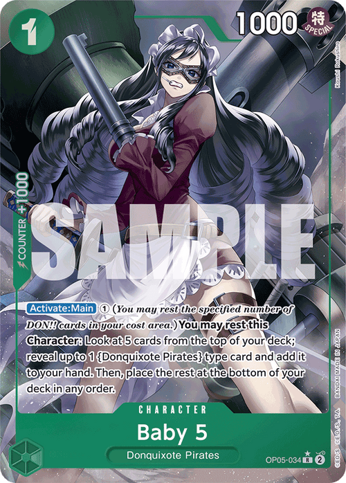 Baby 5 (OP05-034) (Full Art) OP05-034_p4 One Piece TCG