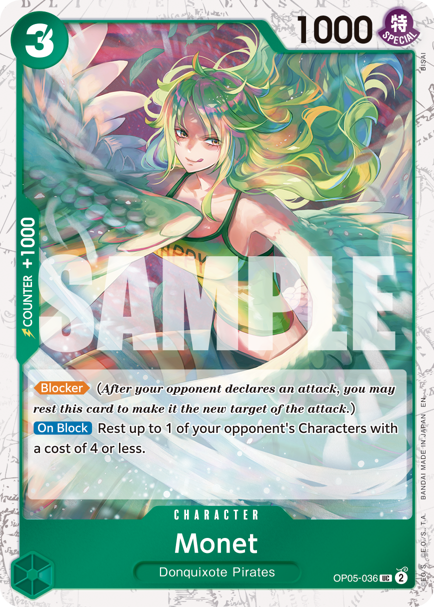 Monet (Pirate Foil) OP05-036_p2 One Piece TCG