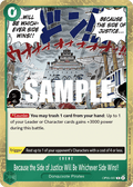 Because the Side of Justice Will Be Whichever Side Wins!! OP05-037 One Piece TCG
