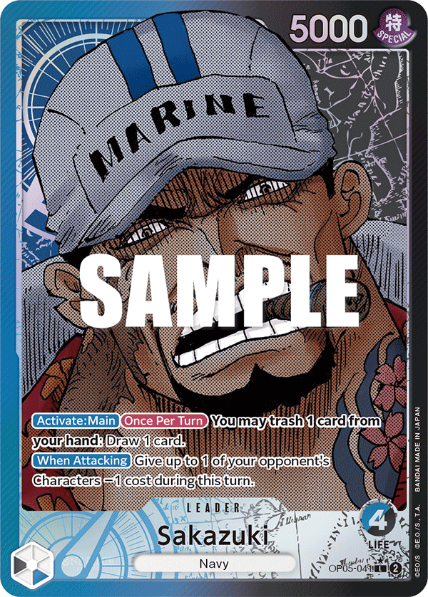 Sakazuki (Alternate Art) OP05-041_p1 One Piece TCG
