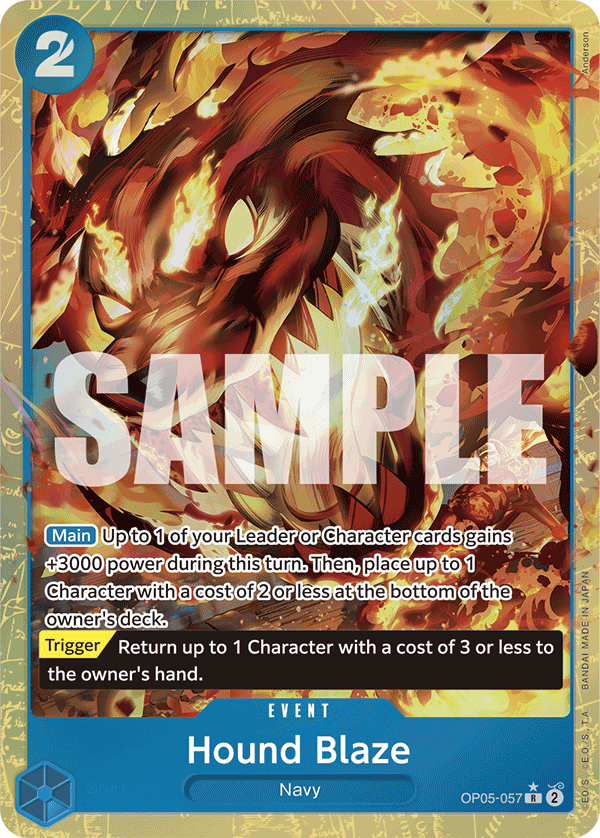 Hound Blaze (Alternate Art) OP05-057_p4 One Piece TCG