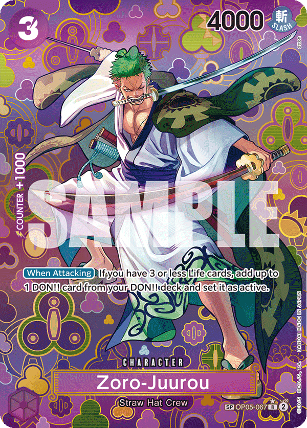 Zoro-Juurou (SP) OP05-067_p4 One Piece TCG