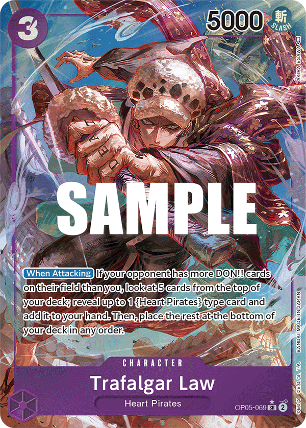 Trafalgar Law (Alternate Art) (069) OP05-069_p1 One Piece TCG
