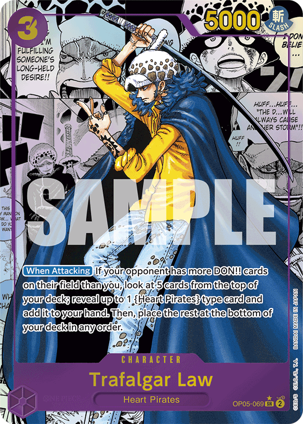 Trafalgar Law (OP05-069) (Manga) OP05-069_r1 One Piece TCG