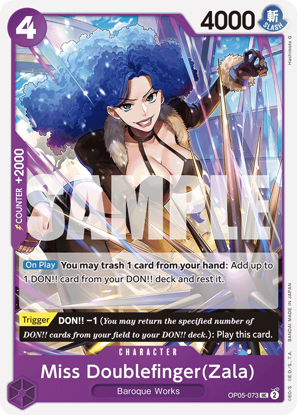 Miss Doublefinger(Zala) (Reprint) OP05-073_r1 One Piece TCG