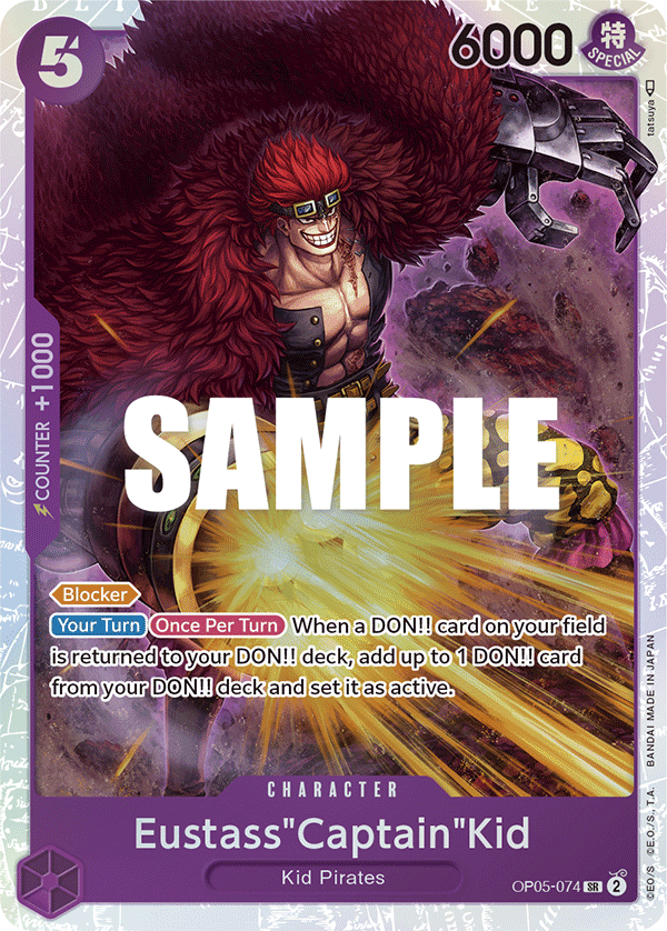 Eustass"Captain"Kid OP05-074 One Piece TCG