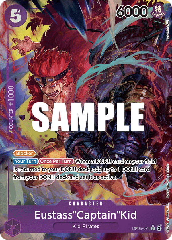Eustass"Captain"Kid (Alternate Art) OP05-074_p1 One Piece TCG