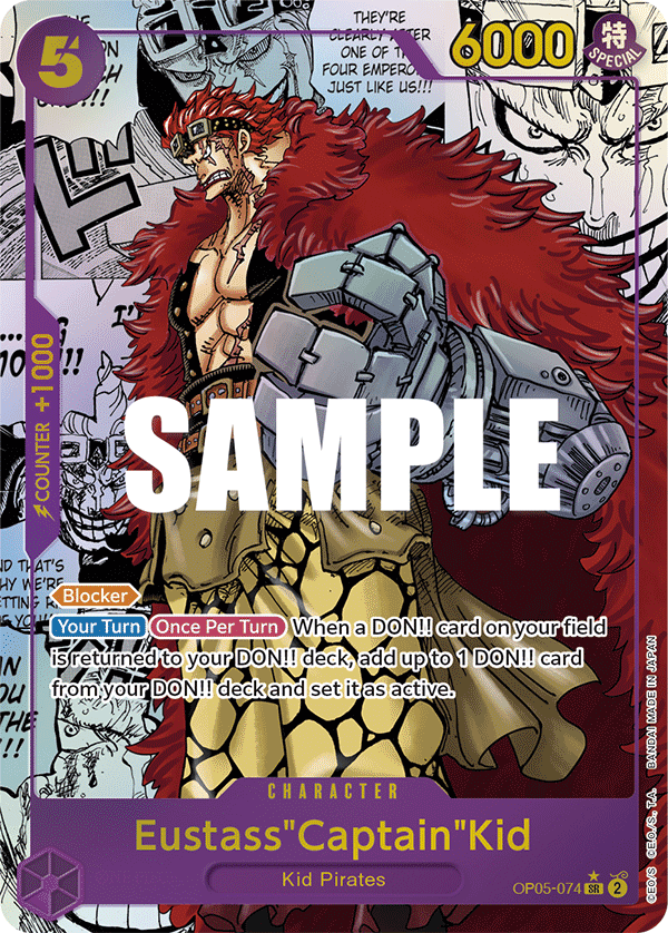 Eustass"Captain"Kid (Alternate Art) (Manga) OP05-074_p2 One Piece TCG