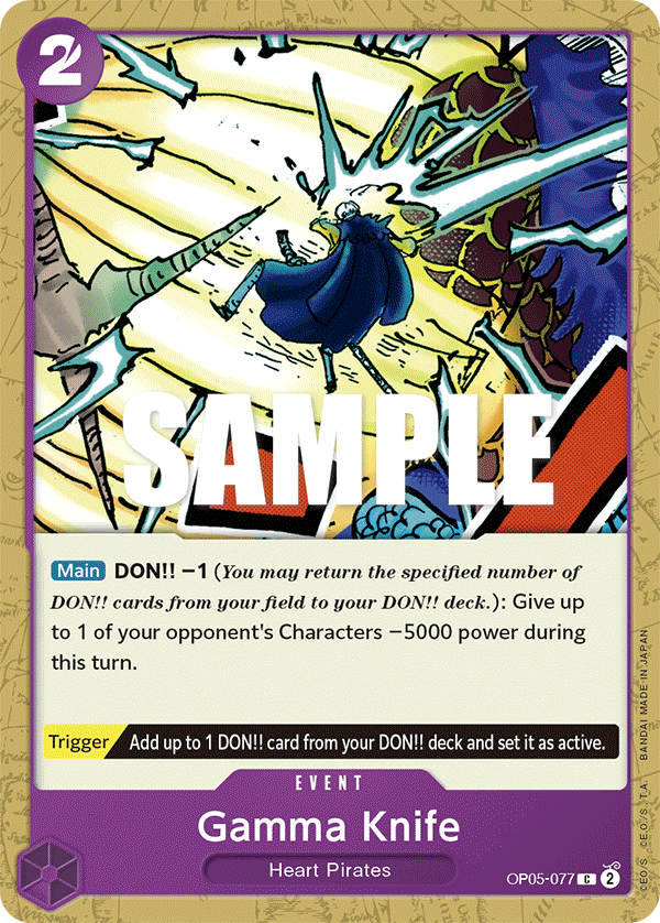 Gamma Knife OP05-077 One Piece TCG