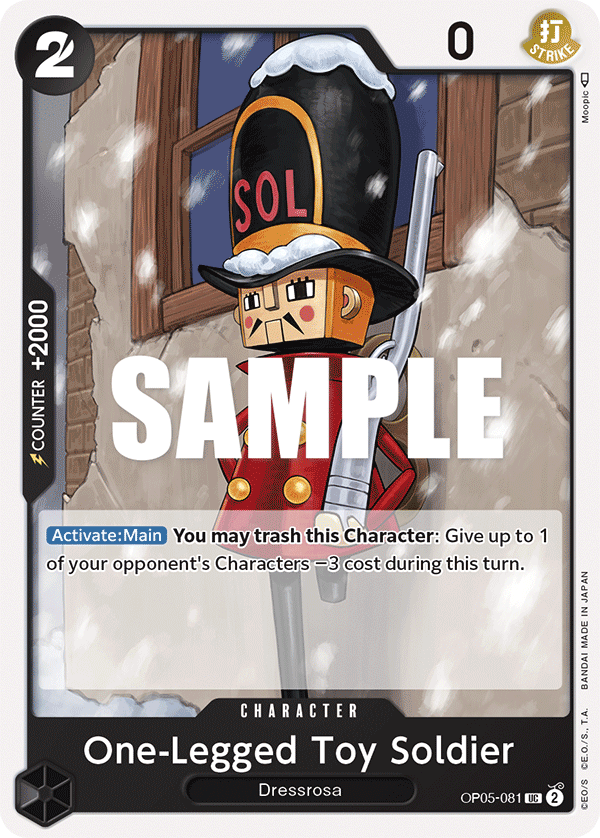One-Legged Toy Soldier OP05-081 One Piece TCG