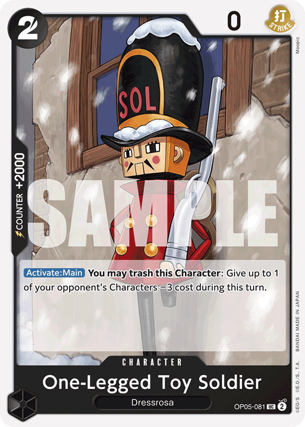 One-Legged Toy Soldier (Reprint) OP05-081_r1 One Piece TCG