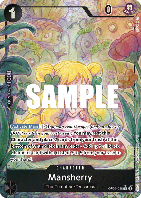 Mansherry (Alternate Art) OP05-088_p1 One Piece TCG