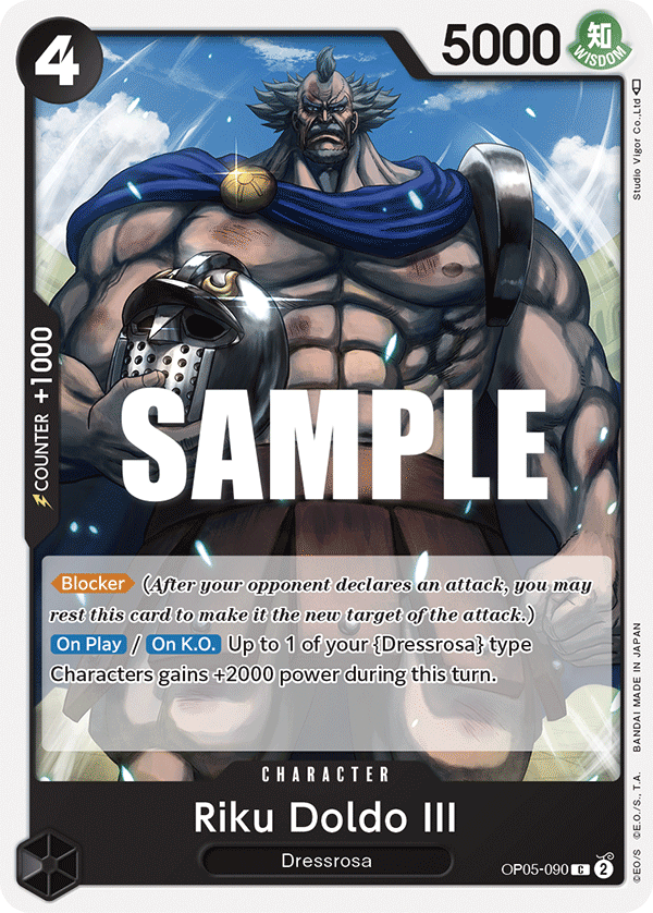Riku Doldo III OP05-090 One Piece TCG