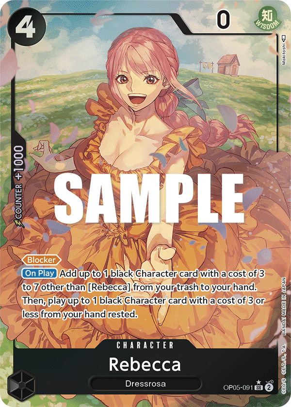 Rebecca (Alternate Art) OP05-091_p1 One Piece TCG