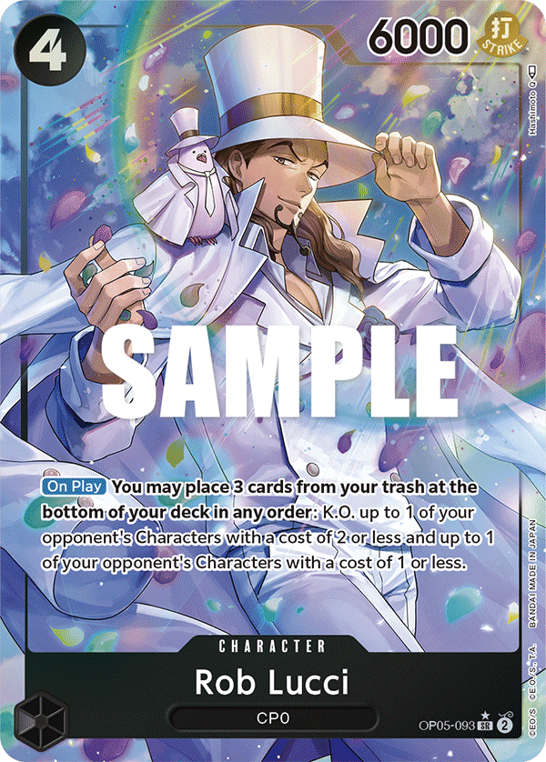 Rob Lucci (093) (Alternate Art) OP05-093_p1 One Piece TCG