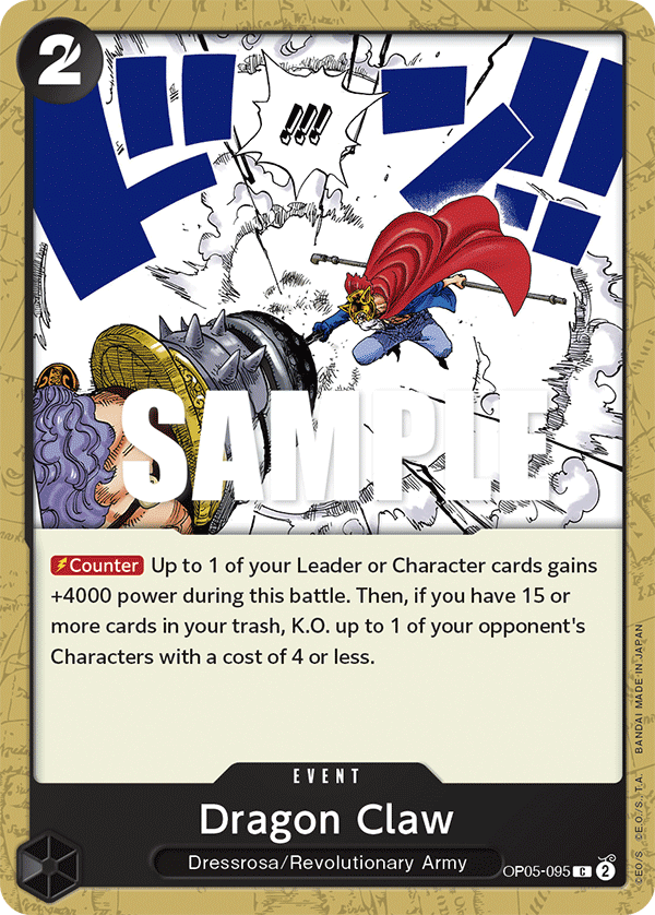 Dragon Claw OP05-095 One Piece TCG