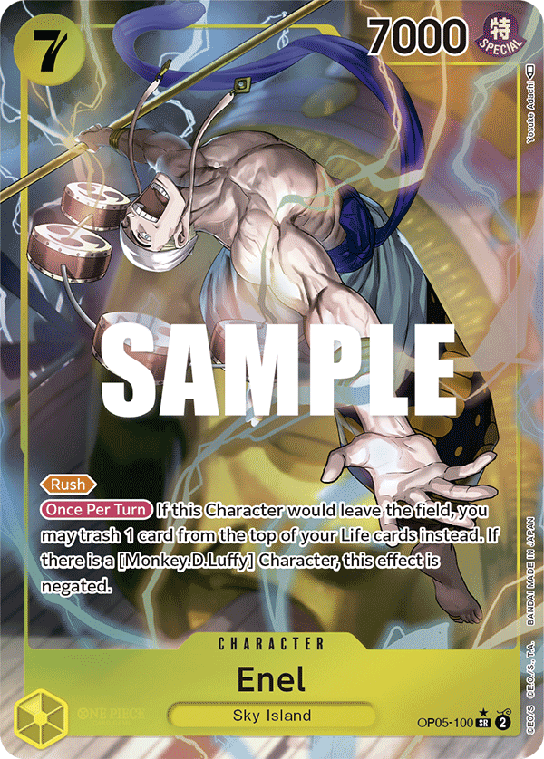 Enel (100) (Alternate Art) OP05-100_p1 One Piece TCG
