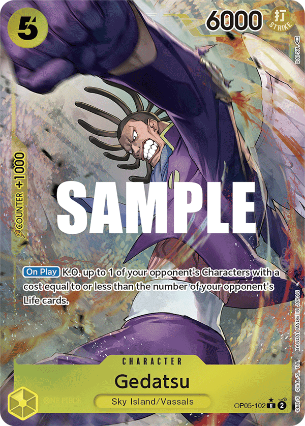 Gedatsu (Alternate Art) OP05-102_p1 One Piece TCG
