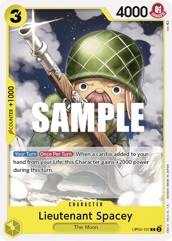 Lieutenant Spacey OP05-107 One Piece TCG