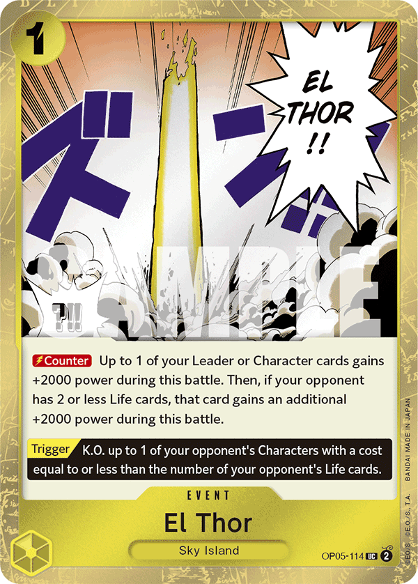 El Thor (Jolly Roger Foil) OP05-114_p2 One Piece TCG