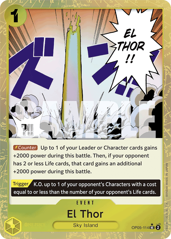 El Thor (Textured Foil) OP05-114_p3 One Piece TCG