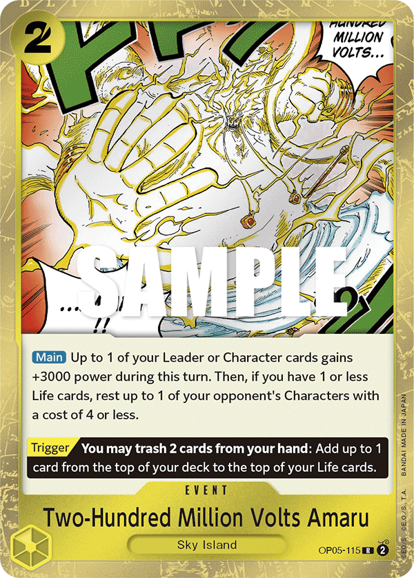 Two-Hundred Million Volts Amaru OP05-115 One Piece TCG