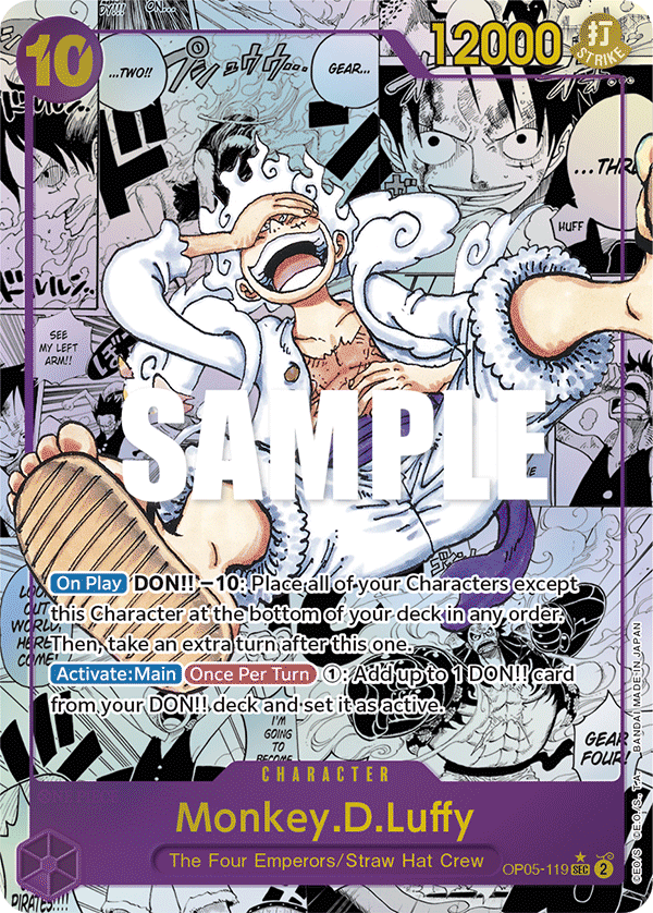 Monkey.D.Luffy (119) (Alternate Art) (Manga) OP05-119_p2 One Piece TCG