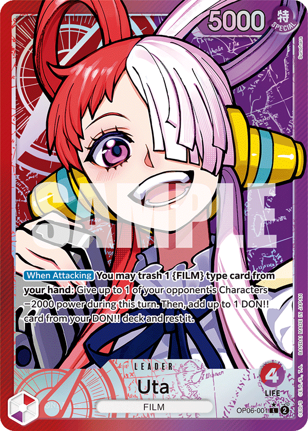 Uta (Alternate Art) OP06-001_p1 One Piece TCG