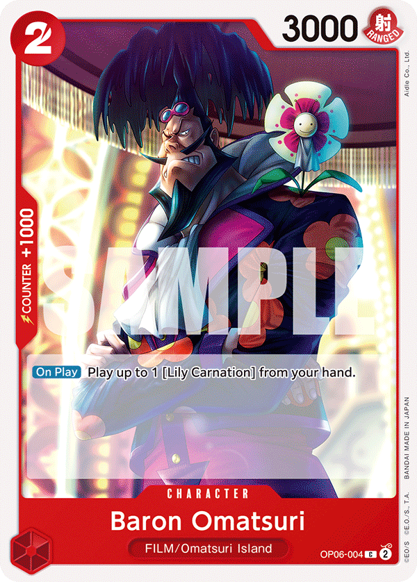 Baron Omatsuri OP06-004 One Piece TCG