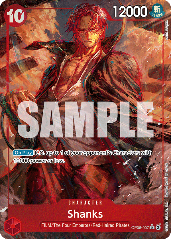 Shanks (Alternate Art) OP06-007_p1 One Piece TCG