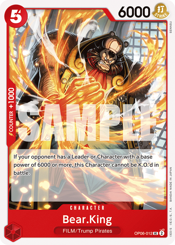 Bear.King OP06-012 One Piece TCG