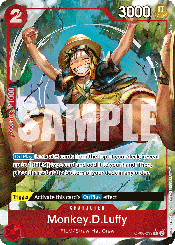 Monkey.D.Luffy (Alternate Art) OP06-013_p1 One Piece TCG