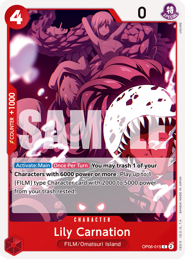 Lily Carnation OP06-015 One Piece TCG