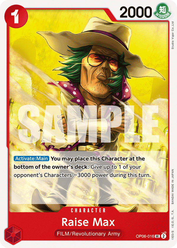 Raise Max OP06-016 One Piece TCG