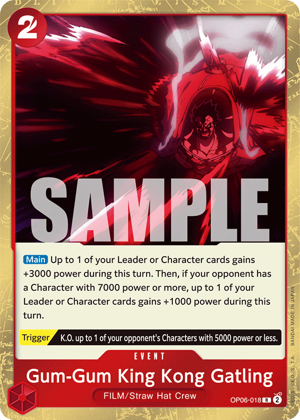 Gum-Gum King Kong Gatling OP06-018 One Piece TCG